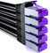 deleyCON 5x 0,25m CAT7 Câble Réseau - 10 Gigabit - Court 25cm RJ45 Câble de Raccordement Câble Ethernet (Cuivre, SFTP PiMF Blindage) LAN DSL Modem Routeur Panneau de Brassage CAT7 CAT6 CAT5 - Noir