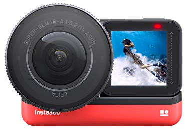Insta360 ONE R - Action camera adattiva per Video Sport IPX8, Controllo vocale, impermeabile (1 inch Edition)