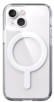 Speck iPhone 13 Mini Presidio Perfect Clear + MS Clear/Clear Presidio Perfect-Clear, Cover, Apple, iPhone 13 Mini, 13.7 cm, 141681-5085, Transparent