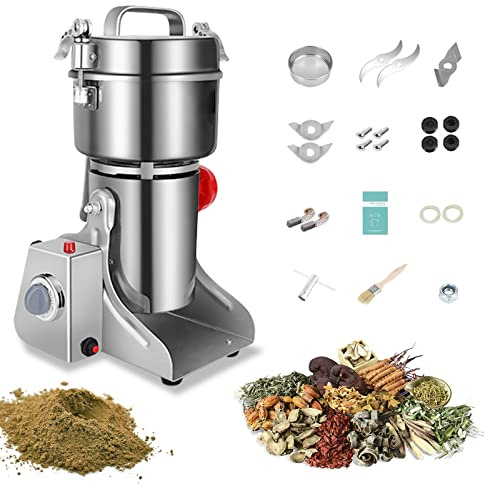 ExGizmo Electric Grain Grinder 800g,Swing Type Grain Mill Grinder 3000W,110V Stainless Steel High-speed Spice Herb Grinders Superfine Machine Dry Cereals Pulverizer Swing Type