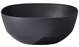 Mepal - Ciotola da Portata Silueta - Lavabile in lavastoviglie e microonde - Piatto per Insalata - Piatti per Tapas - Stoviglie - 3000 ml - Nordic black