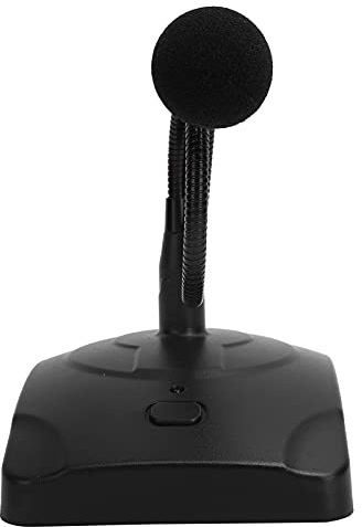 Ejoyous Microfono per Conferenze Omnidirezionale a 360°, Riduzione del Rumore Altamente Sensibile con Cavo XLR da 5 M a Collo di Cigno, Adatto per Riunioni, Voce, Giochi, Karaoke