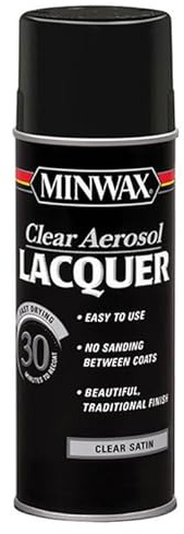 24-Pack of 12 oz Minwax 15210 Clear Lacquer Clear Aerosol Satin