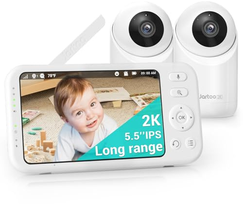 Jartoo JT-VBM002 icke-wifi video babymonitor med två kameror