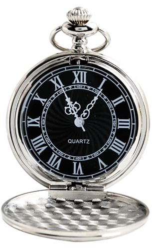 Reloj De Cuarzo Vintage, Relojes De Bolsillo con Cadena, Bolsillo Hombre y Unisex