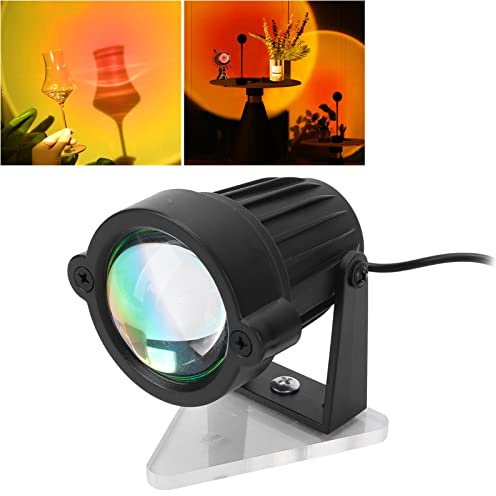 Fyearfly Sunset Lamp, Lampada da Tramonto LED, Sunset Lampada Proiettore Luci, Luce D'atmosfera Romantica, Adatta per Fotografia, Selfie, Sunset Light per Camera da Letto, Decorazione del Soggiorno
