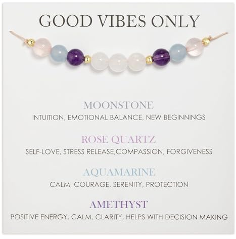 Cadeaux MUNSKT pour maman à venir, bracelet en marbre blanc, bracelet réglable en verre améthyste pour femme, cadeaux de grossesse pour maman en attente