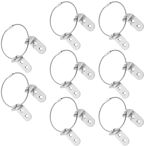 HONITANO 8 Piezas De Anclajes Antivuelco Para Muebles Anclajes Para Estanterías A La Pared Kit De Seguridad Para Bebés Dispositivo Antivuelco Para Muebles Para Sin