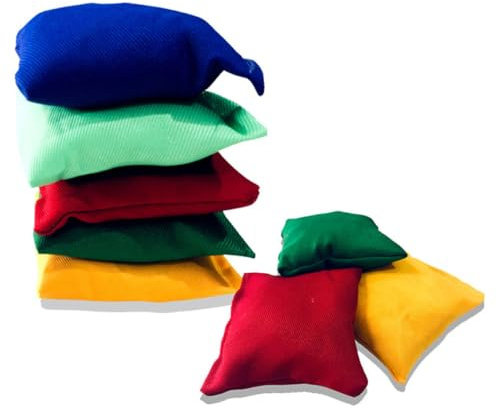 HEMOTON Gioco di Lancio Sacchi di Sabbia da Appendere, Bandiere Clown da Circo in Poliestere Leggero, Set da 3 Pezzi per Feste All’aperto e Attività Interattive Colore Colore Casuale