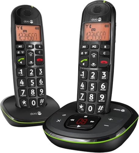 Doro Phone EASY 105WR DUO Téléphones Sans fil Répondeur Ecran