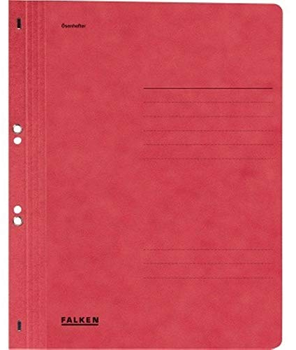 Falken Ösenhefter DIN A4 ganzer Deckel Behördenheftung rot