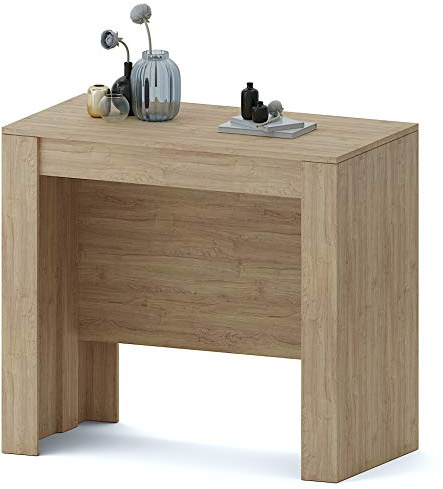 Arreditaly Tavolo Consolle Allungabile Oslo Plus Fino A 3 Metri, Tavolo 14 Posti Salvaspazio Multiposizione, Design Moderno Ed Elegante, Consolle Per Casa E Ufficio, 78 x 51 x 90 cm, Colore Rovere