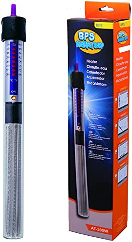 BPS BPS-6052 - Scaldabagno per acquario subacqueo, 100 W, 26,5 cm, tubo al quarzo con ventose