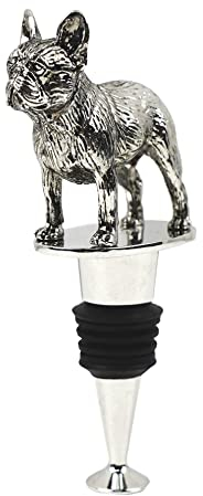 Französischer Franzose Bulldog Hundeform Weinflaschenverschluss Champagner Cava Prosecco funkelnde Getränke lustige Geschenke