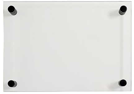 EH Design Türschild/Wandschild aus Acryl I Transparent klare Abdeckung, Büroschild zum selbst beschriften, Infoschild für Wandmontage I inkl. Befestigungsmaterial (120 x 210 mm Schwarz)