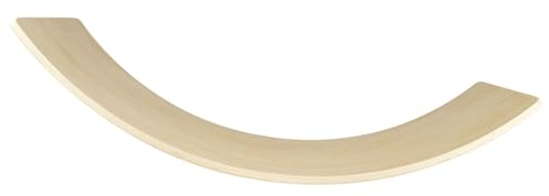 Kingling Balance Board Aus Holz, 83 cm Balancierbrett Wackelbrett mit Filzunterlage für Erwachsene, Yoga Balanceboards Fitnessgeräte