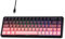 MechLands AK680 Max Clavier de Jeu Filaire avec Interrupteur à Effet Hall, Clavier magnétique à déclenchement Rapide avec taux d'interrogation de 8K, RGB (Noir Rose)