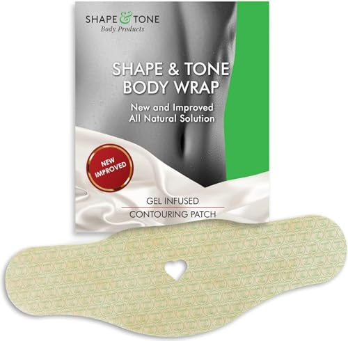 Body Wrap por Shape and Tone - Aplicador cutáneo hidratante y esculpiente para vientre, brazos y piernas (10 envolturas)