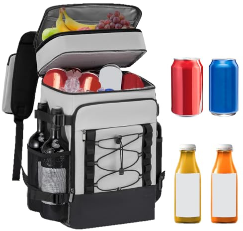 Mochila portátil para caja de hielo - Bolsa de refrigeración suave reutilizable con gran almacenamiento | Bolsa de caja aislada Para, senderismo, escuela, almuerzo, viajes, camping, trabajo, picnics