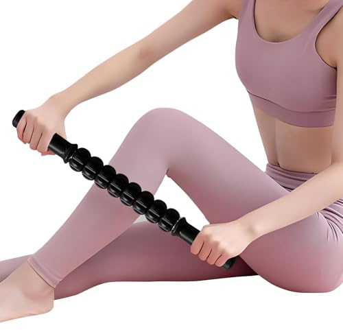 Rodillo De Masaje - De Masaje Muscular De 17,72 Pulgadas | Masajeador De Punto Gatillo De Rodillo De Fascia De Acero PP Para Piernas, Relajación Muscular De Espalda, Regeneración Después De Entre