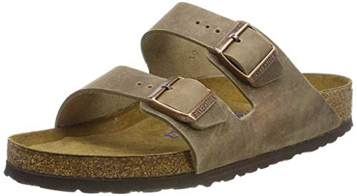BIRKENSTOCK Arizona Weichbettung Fettleder Herren Pantolette, Größe:42 EU
