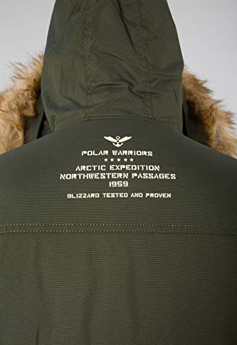 Alpha Industries Polar Jacket Parka, Verde (Dark Green), Medium para Hombre