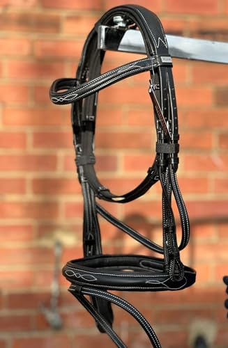 Equipride Super Soft English Calf Leather Bridle with Reins BLACK (Cob)