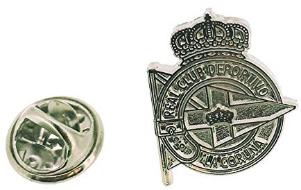 Gemelolandia | | Pin de Solapa Real Club Deportivo de la Coruña Acero | Pines Originales Para Regalar | Para las Camisas, la Ropa o para tu Mochila | Detalles Divertidos