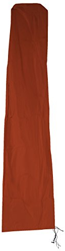 Schutzhülle HWC für Ampelschirm bis 3,5 m, Abdeckhülle Cover mit Reißverschluss - terracotta