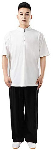Tai Chi Uniform Männer Frauen Jungen Damen Unisex, Koreanische Seide Kung Fu Anzüge Traditionelle Chinesische Kampfkünste Wing Chun Boxen Karate Trainingskleidung Tangzhuang Geschenk (C,L)