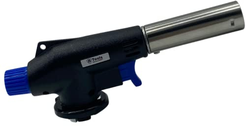 BTools Lampe à souder, chalumeau, brûleur à gaz, embout Bunsen, cartouche de gaz butane