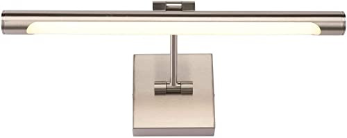 Joosenhouse LED Picture Lights Hardwired Dimmable 16.53 Inch Artwork Display Lamp with Swing Arm 7W(45W Eqv.), Hardwired Connection, 3000K Warm White, Brushed Nickel