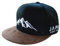 Japa Mountain Berge Snapback Cap Herren Damen Trucker Baseball (schwarz/braun)