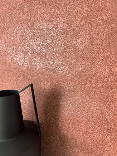 NEWROOM Papier peint Rouge Couleur Unie Intissé - Couleurs Unies Rouge Rouille Aspect Tissu Textile Moderne