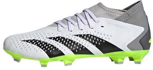 adidas Unisex Predator Accuracy.3 Firm Ground Fußballschuhe, FTWR White/core Black/Lucid Lemon, 44 2/3 EU
