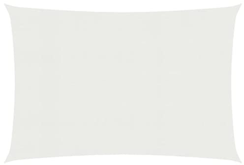 YITHOPI Seitenmarkise Balkonmarkisen Balkonsichtschutz Markise Sonnensegel 160 g/m² Weiß 2.5x5 m HDPE Geeignet für Balkon Strand Terrasse