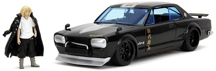 JADA TOYS 1:24 Nissan Skyline GTR W/Mikey Figure Black