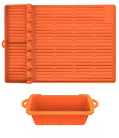 FIRSTXIU Parrillas para parrilla, bandeja de grasa, bandeja de grasa, parrilla de silicona, caja de goteo, parrilla de goteo de aceite