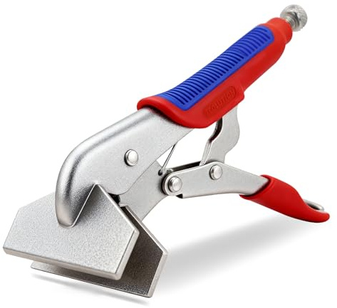 TOOLUTION Morsetto per lamiera da 25,4 cm, pinze per saldatura regolabili resistenti con rilascio a grilletto, strumento di piegatura in metallo nichelato per saldatura e lavorazione dei metalli