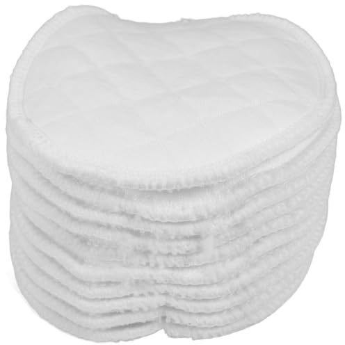 ORFOFE 20 Piezas Almohadillas de Lactancia Reutilizables Algodón Lavable Absorbentes y Antideslizantes para Control de Fugas para Uso Diurno y Nocturno Mujeres Lactantes