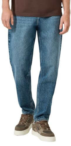 QS herr Devon Jeans byxor, avslappnad passform, slitna ben 2181868