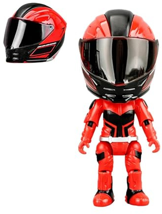 Generico Personaggi Giocattolo | Modello Giocattolo Casco Trasformabile,Piccole Action Figure di Motociclisti,per Bambini Bimbi Ragazzi Ragazze Amici Adulti Arredo Casa Scrivania Ufficio