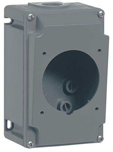 Boîtier réversible simple Hypra pour prises 2P+T, 3P+T et 3P+N+T 32A - 1 entrée - ISO25 - plastique