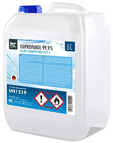 HÖFER CHEMIE Isopropanol 99,9% 4 x 5 L - Ispopropylalkohol zur Reinigung & Entfettung - Starkes Lösungsmittel - Vielseitig Verwendbar