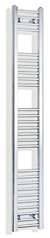 Companyblue 200mm Wide Chrome Heated Towel Rail Radiator Flat Ladder for Stylish Bathroom (200 x 1600 mm)