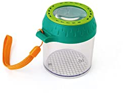 Hape Nature Fun Entdecker Käferglas mit Lupe aus pflanzlichem Kunststoff, ab 4 Jahre