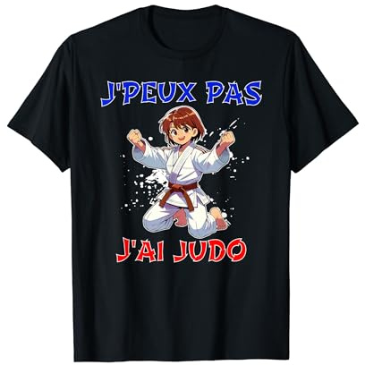 Je Peux Pas J'Ai Judo Judoka Enfant Fille Ceinture Marron T-Shirt