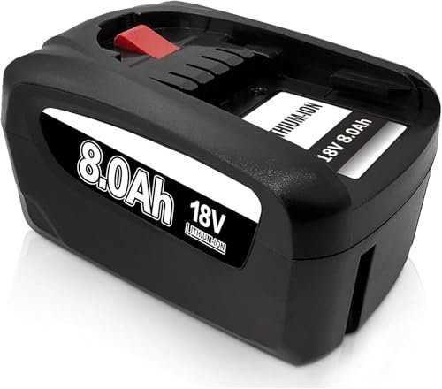 8000mAh Ersatzakku für Bosch akku 18V PBA,Kompatibel mit 18V Green Werkzeugen Haus und Garden18V System, Ersatz für Gardena18V (8.0-1 Pack)