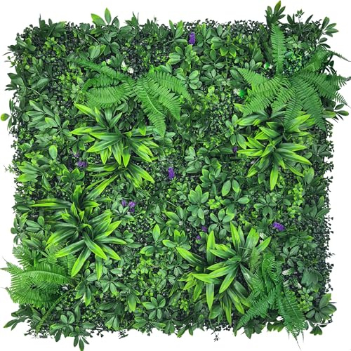 ODTORY Paneles de pared de vegetación artificial: pantalla de fondo de privacidad para valla de jardín, decoración interior y exterior (23 pies cuadrados)
