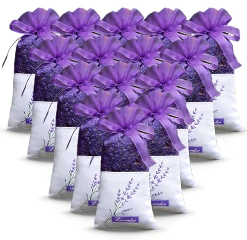 ZZHBOO Lot de 20 Sachets Anti Mites Textiles à la Lavande Naturelle,Protection pour Armoires,Tiroirs et Voyage,Parfum Persistant pour Maison et Voiture